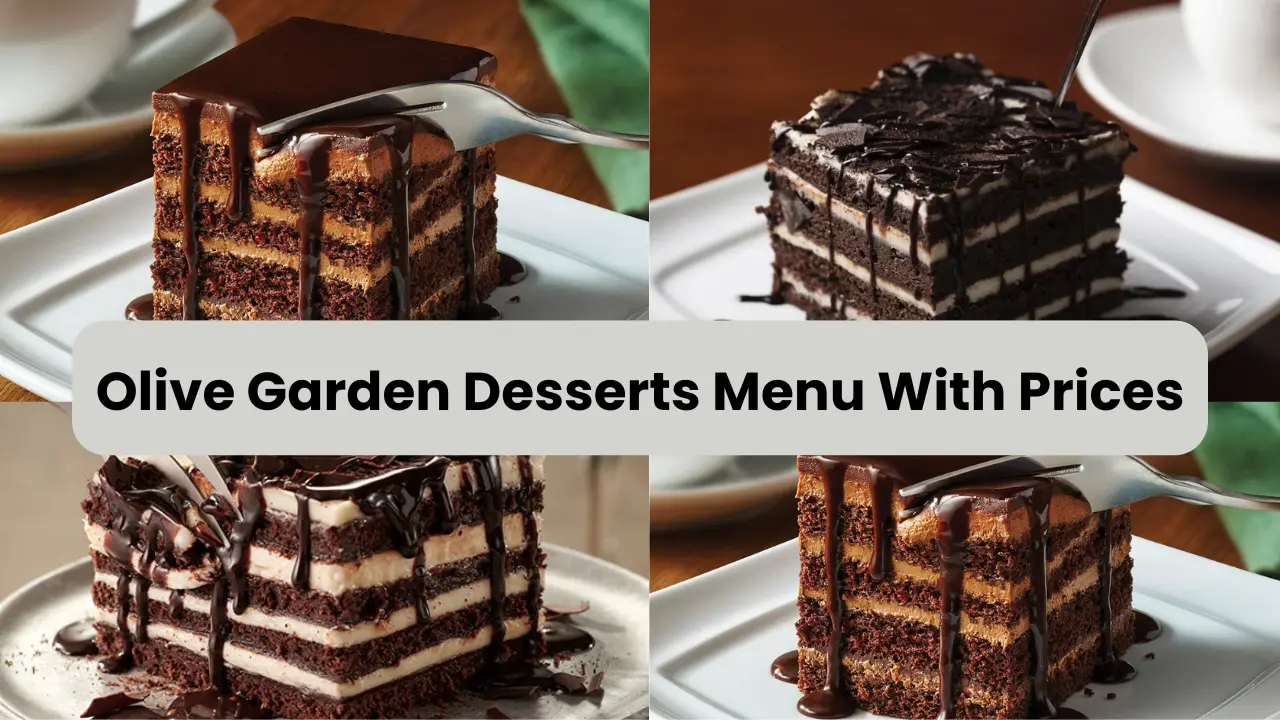 Olive Garden Desserts Menu With Prices