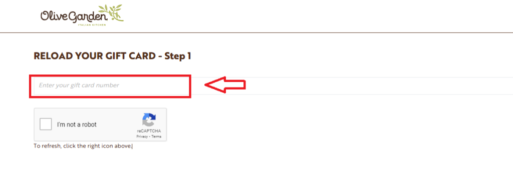 Olive Garden Reload Your Gift Card Balance Check