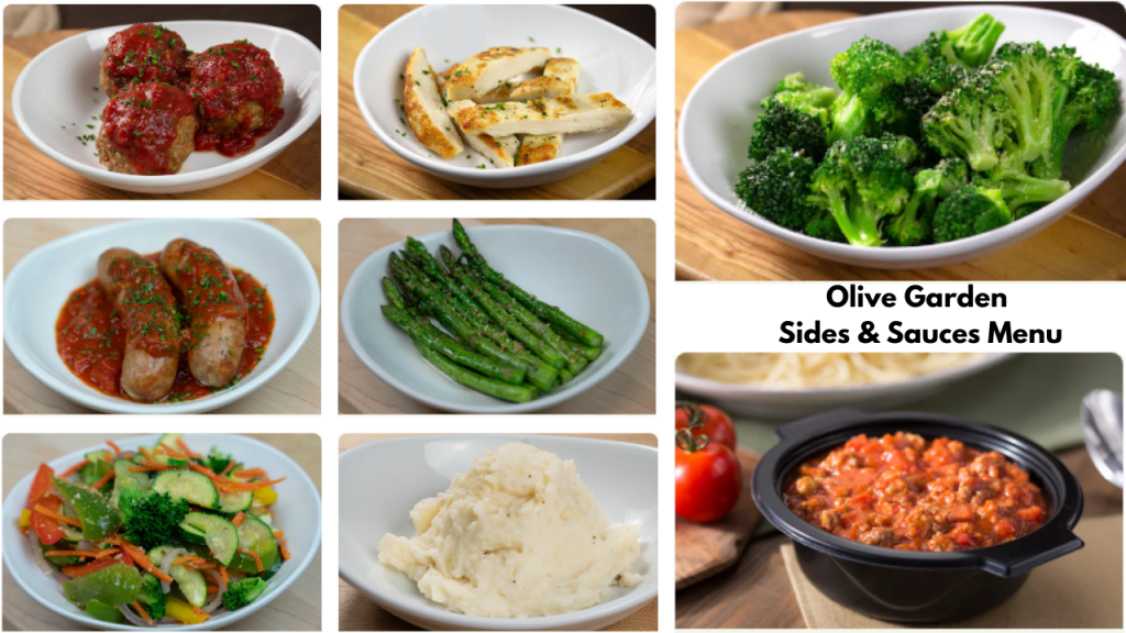 Olive Garden Sides & Sauces Menu