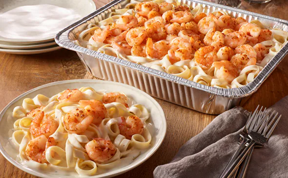 Shrimp Alfredo (Serves 4 - 6) 