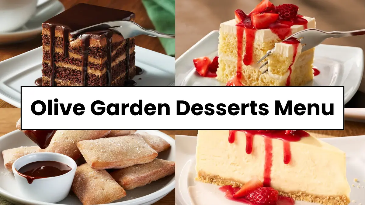 Olive Garden Desserts Menu