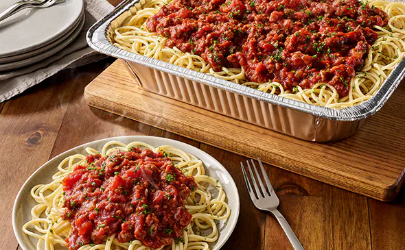 Spaghetti with Meat Sauce (Serves 4 - 6) 